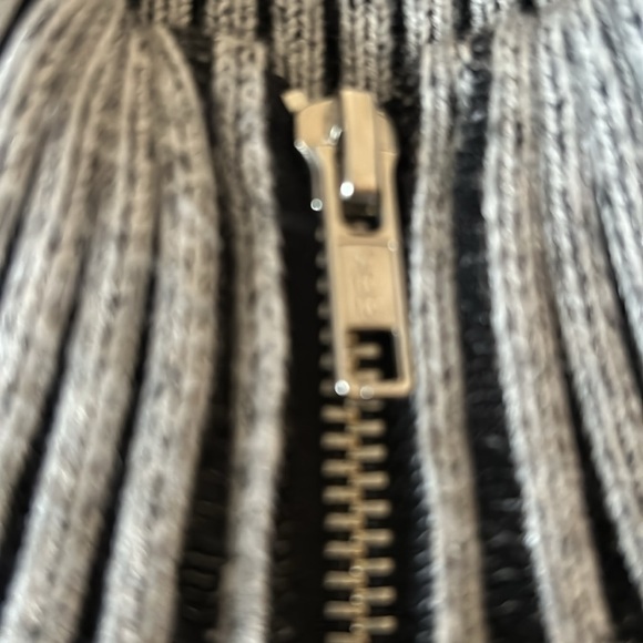 AKIRA Grey and Black Vest with silver zipper. Size M. - Picture 2 of 13